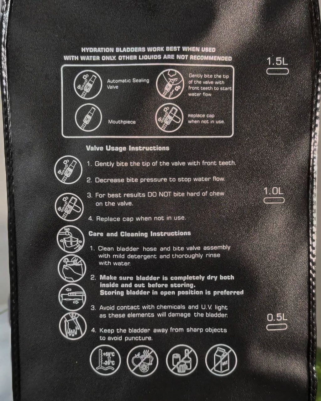 Hydration Backpack 1.5L