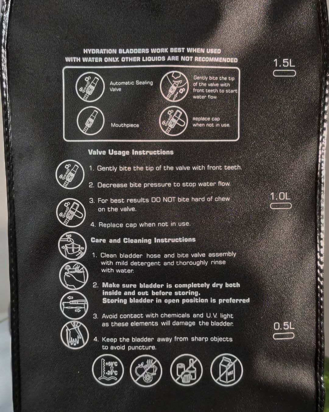 Hydration Backpack 1.5L